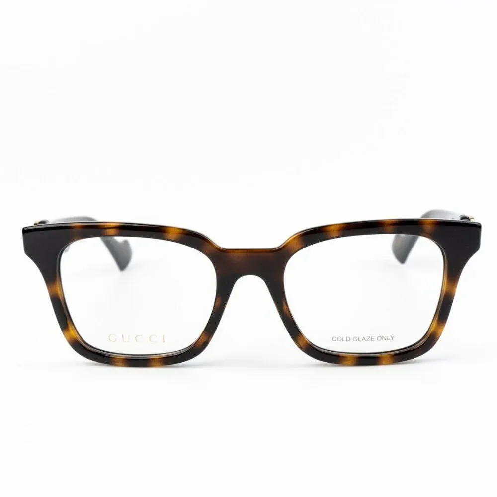 NEW Gucci GG1728O 002 Havana Square Women Eyeglasses